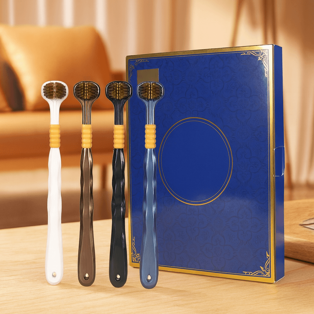 Norillo 3D TriBrush tandbørste set forfra