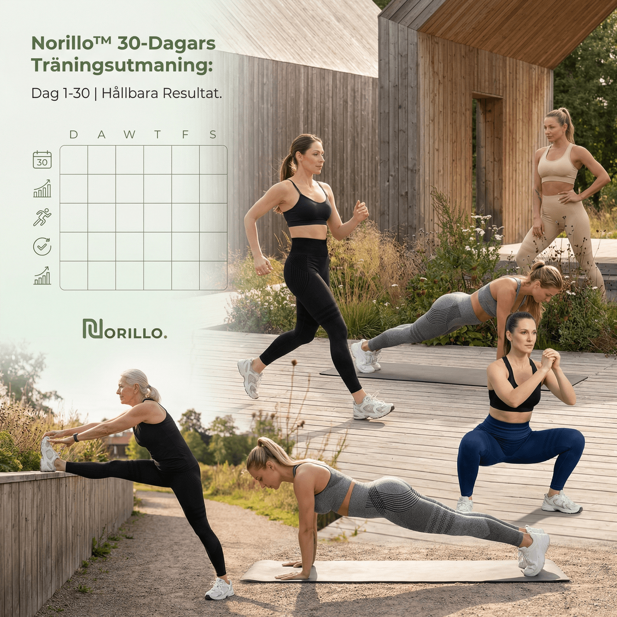 Norillo 3D Sculpt Leggings til 30-dages træningsudfordring
