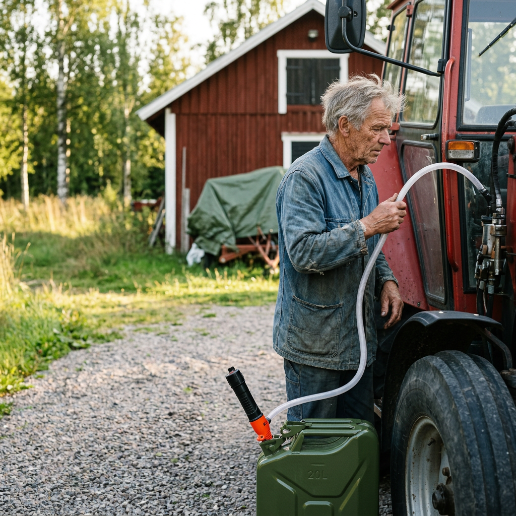 Norillo® – TankFlow – Pump brændstof fra dunken uden løft og spild