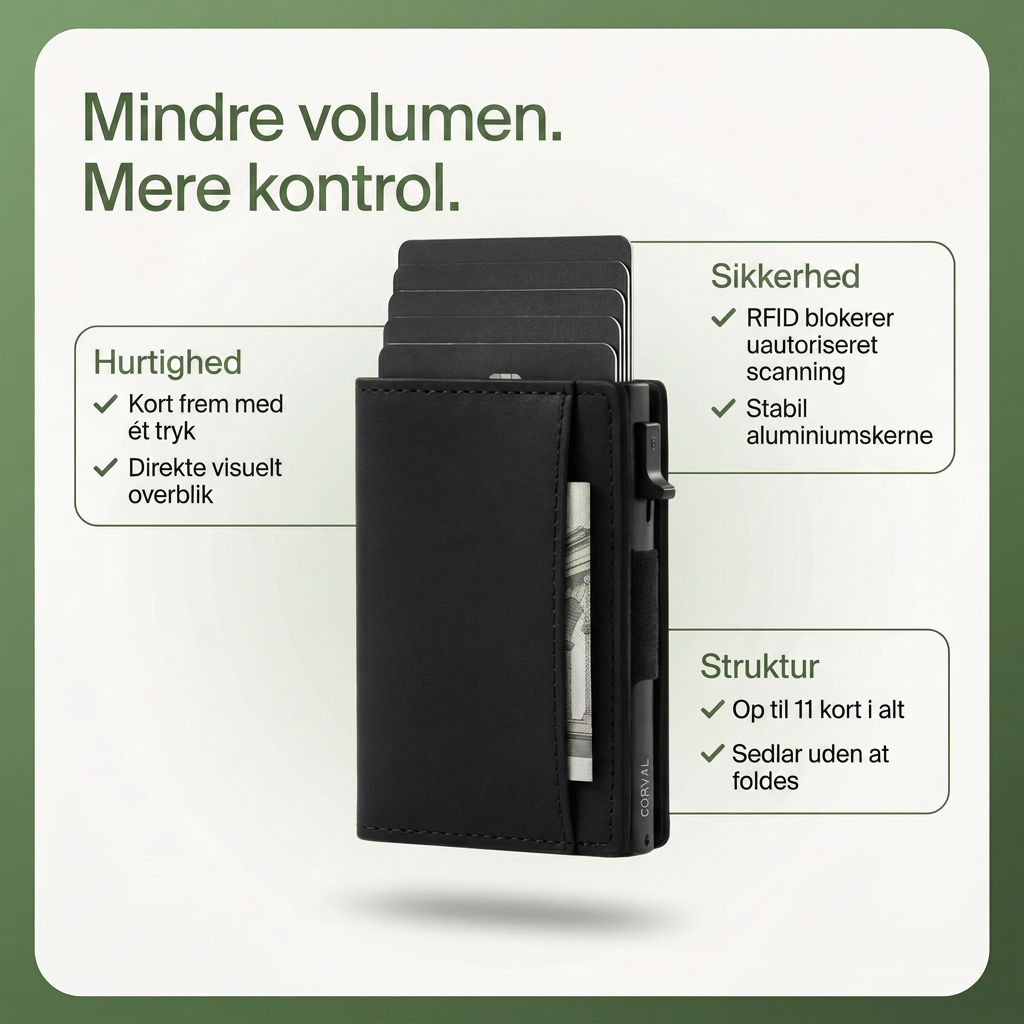 Mindre volumen mere kontrol
