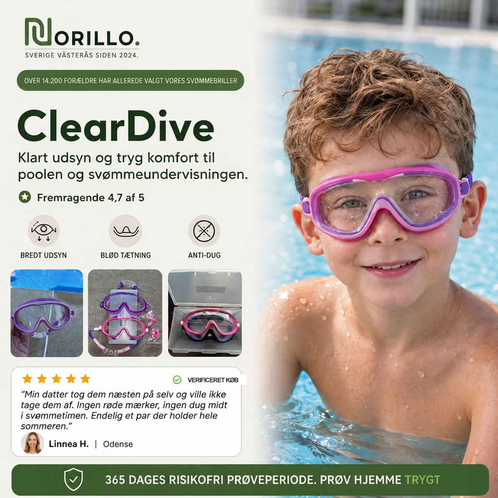 ClearDive svoemmebriller til boern hero