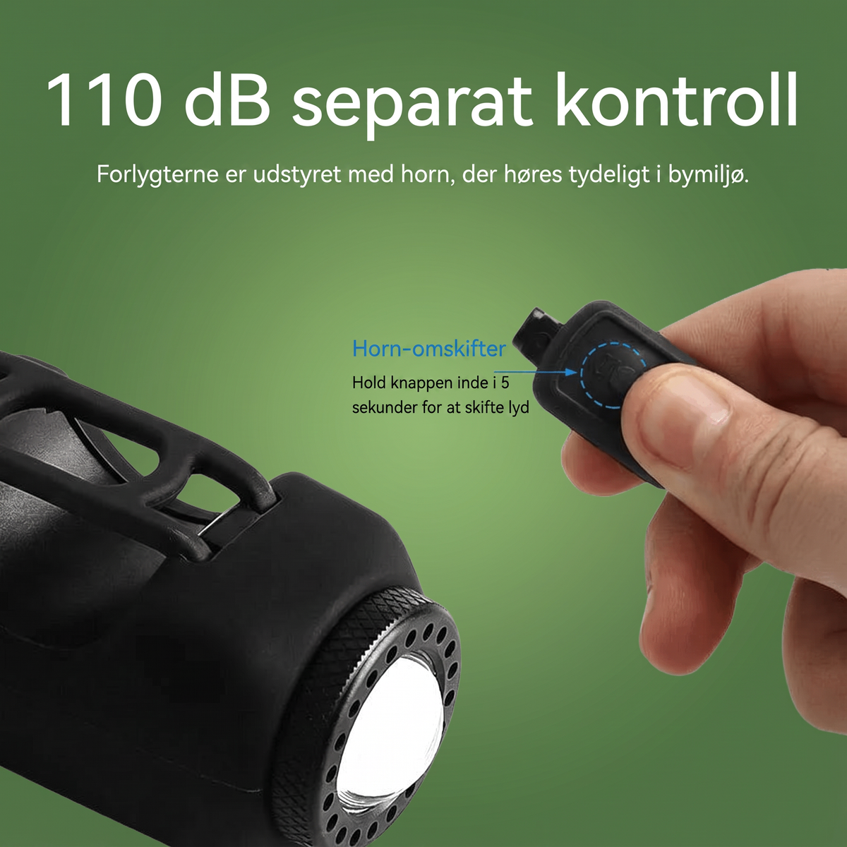 Cykelhorn 110dB dansk retry