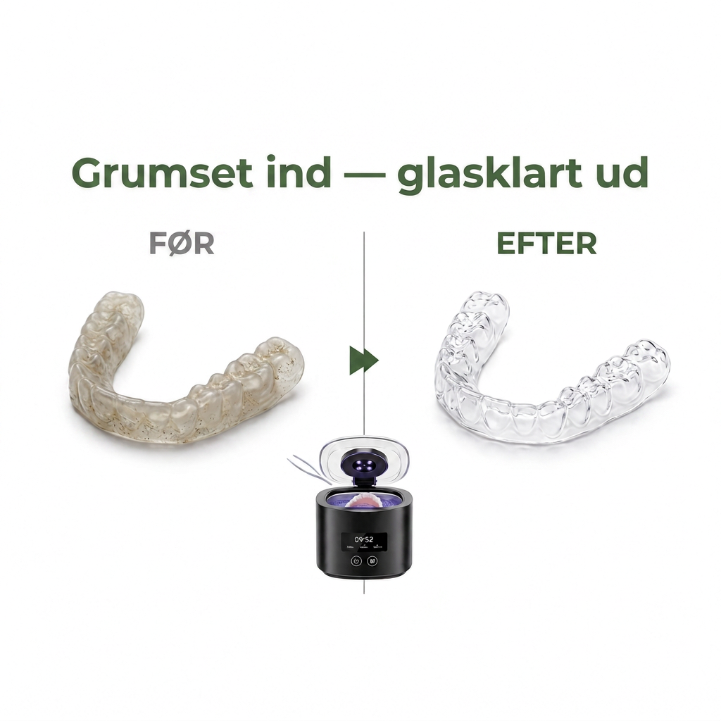 Grumset ind glasklart ud