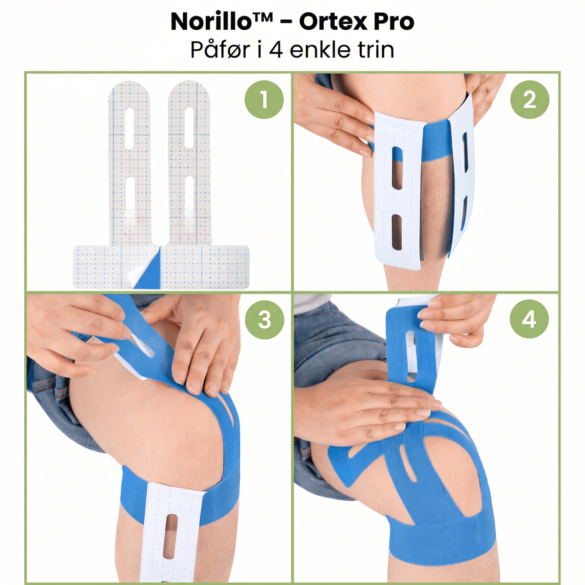 Norillo Ortex Pro påfør i 4 enkle trin