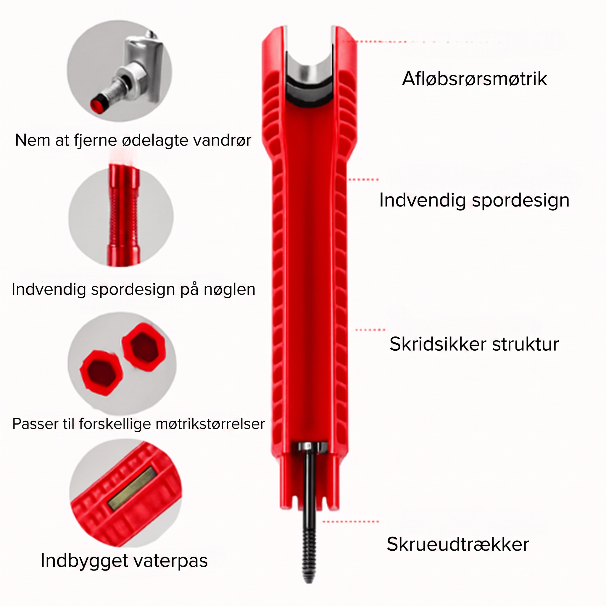 Norillo™ - 8-i-1 Rørtang til Trange Rum & Hurtige VVS-Reparationer