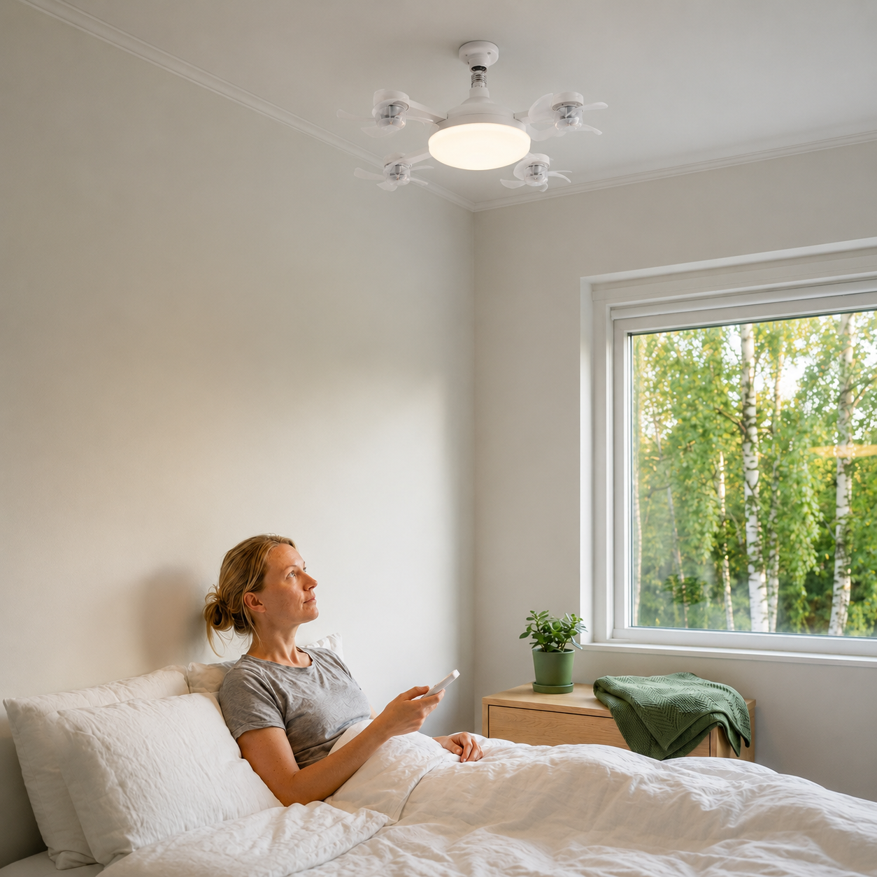 Mål og pasform for ventilatorlampen