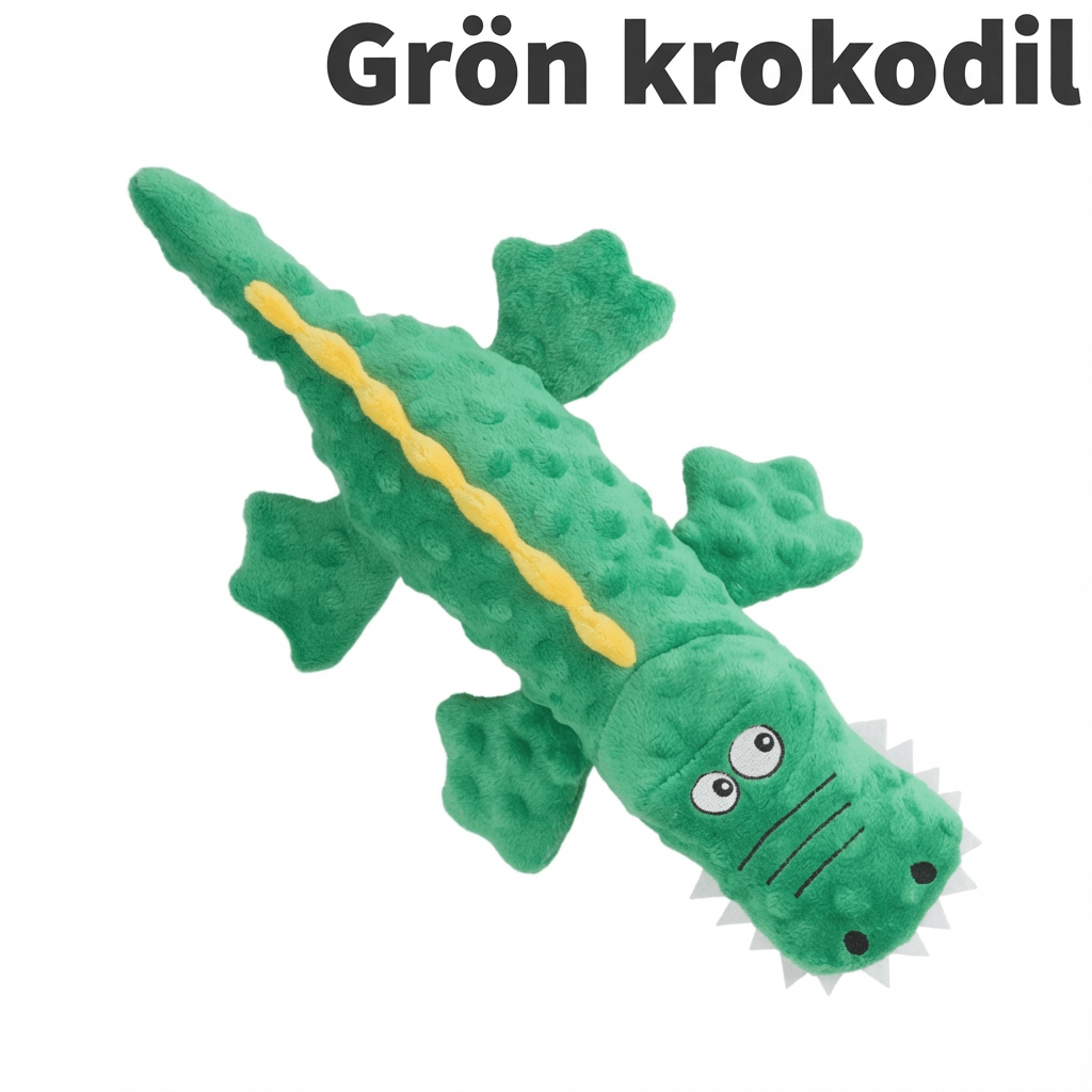 Norillo robust tyggelegetøj til hunde - Grøn krokodille