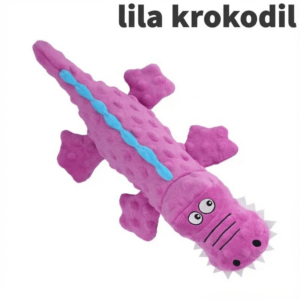 Norillo robust tyggelegetøj til hunde - lilla krokodille