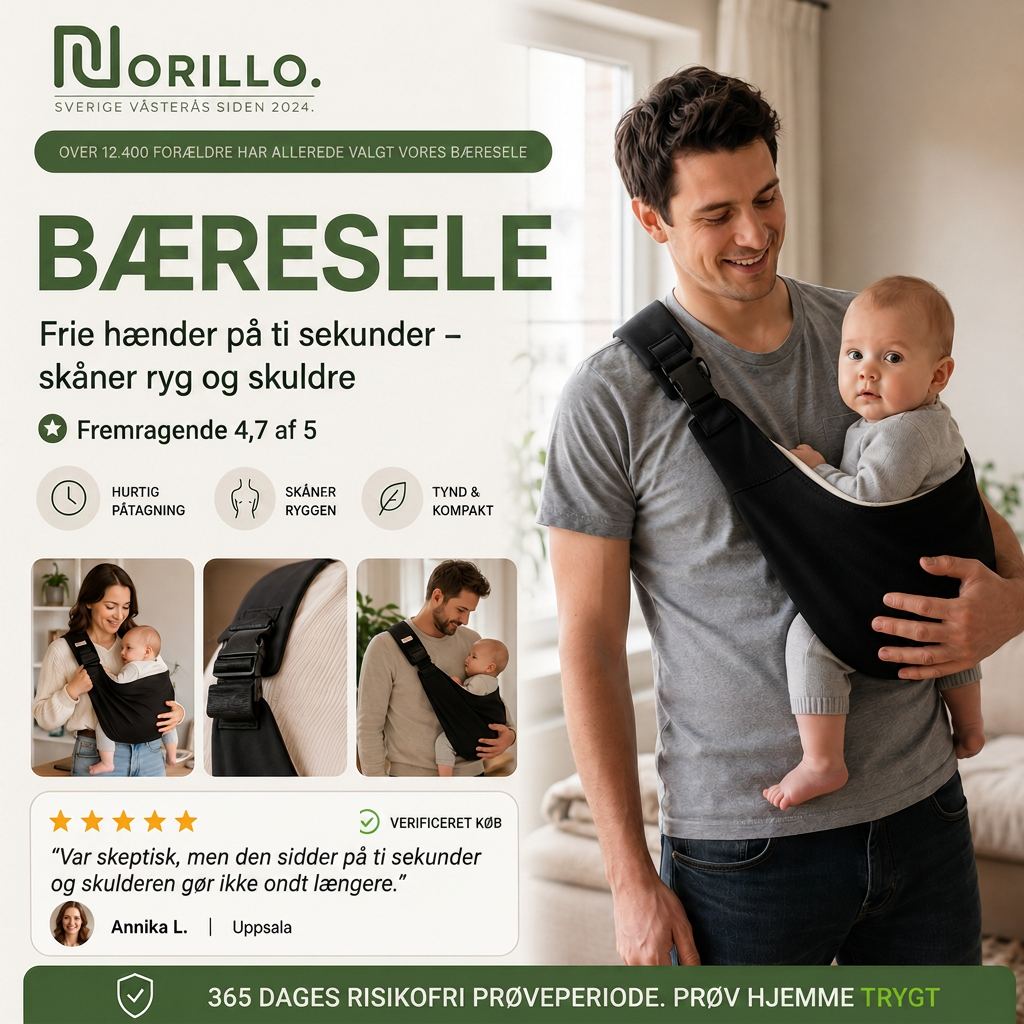 Bæresele - frie hænder på ti sekunder