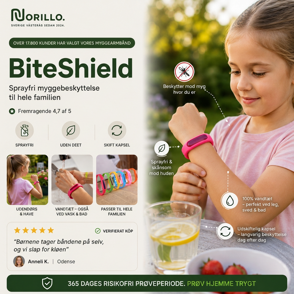 BiteShield myggearmbånd hero