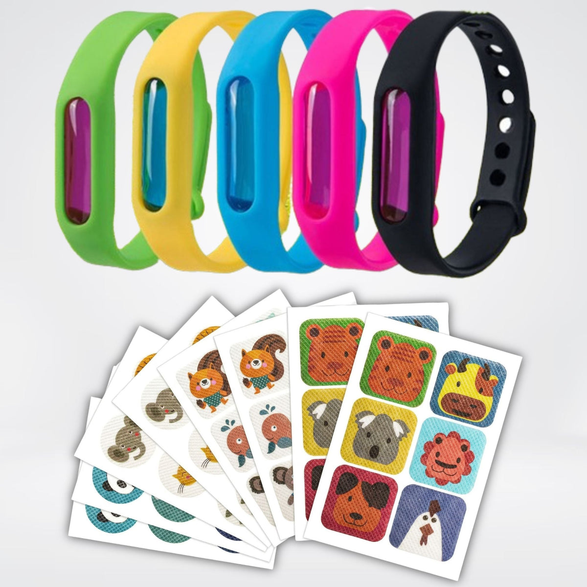 Norillo BiteShield familiesæt med armbånd og myggeafvisende klistermærker