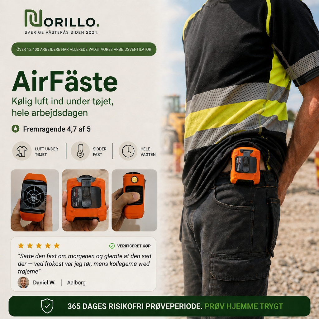 AirFaeste baerbar arbejdsventilator hero