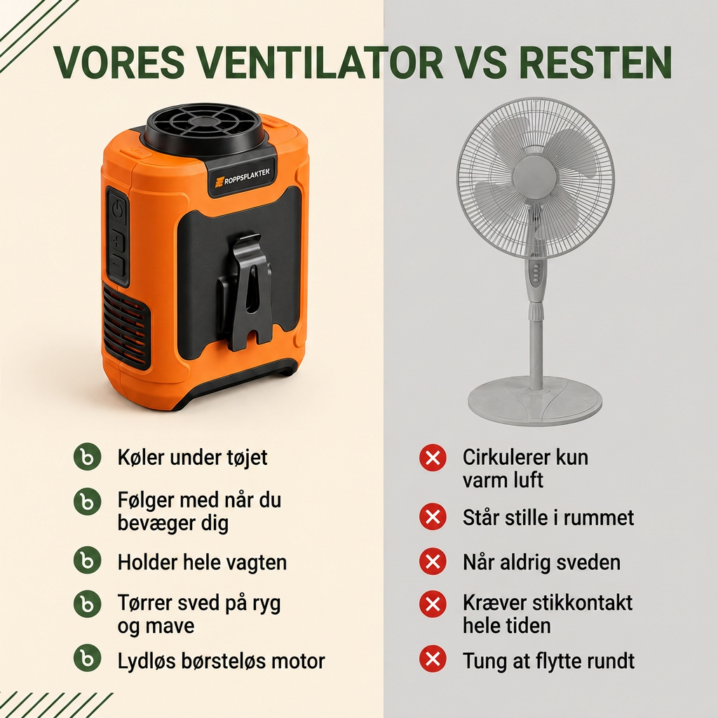 Ventilator sammenligning VS resten