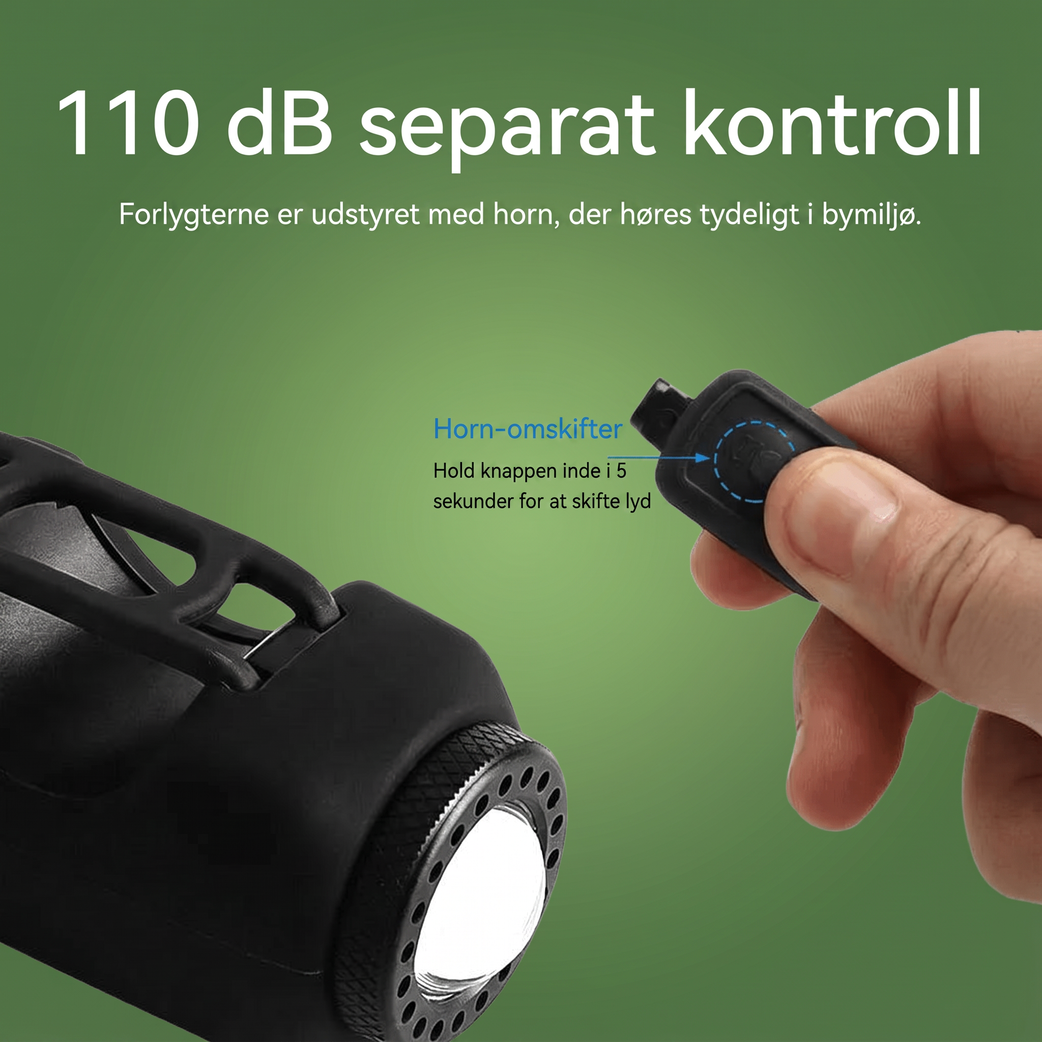 Cykelhorn 110dB dansk retry