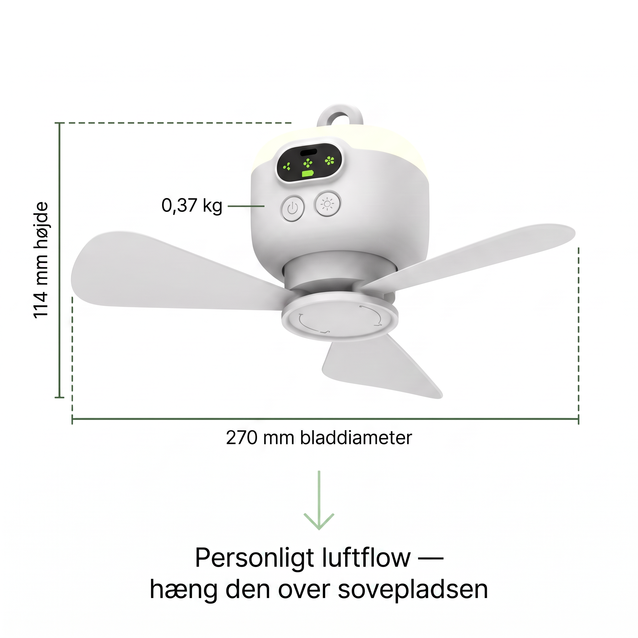 NightBreeze mål - dansk