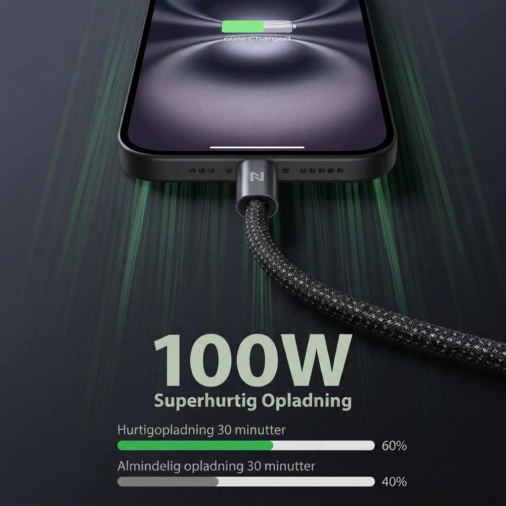 NorCable 100W superhurtig opladning