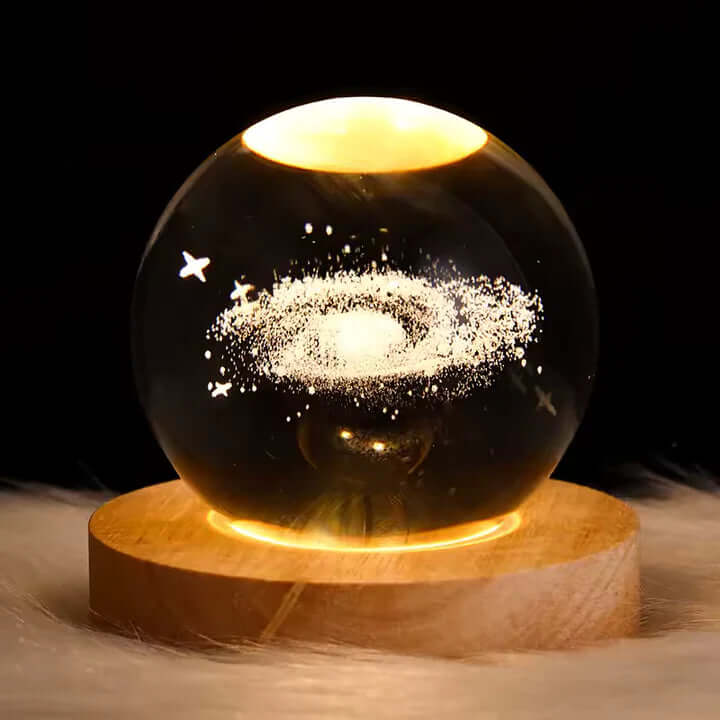 Norillo krystalglobe med galakse-design