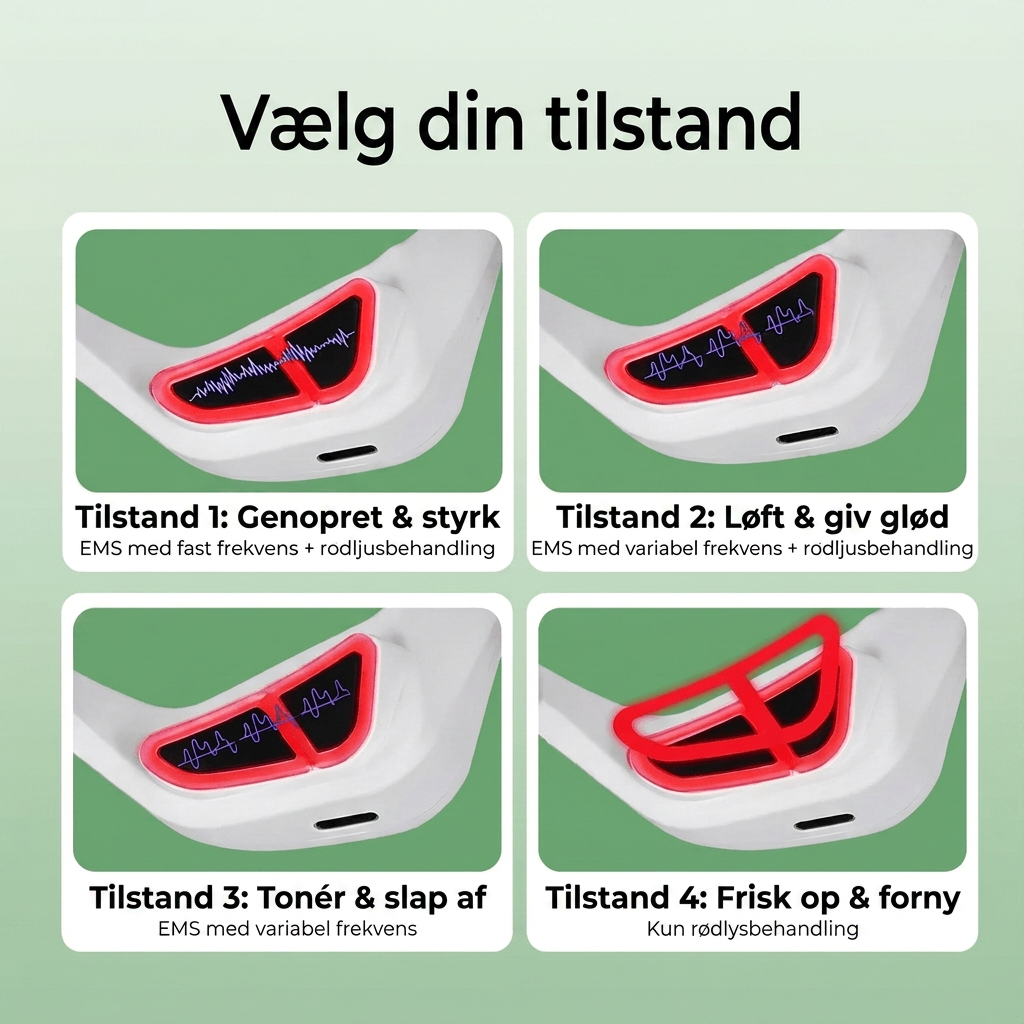 Vælg din tilstand - 4 tilstande