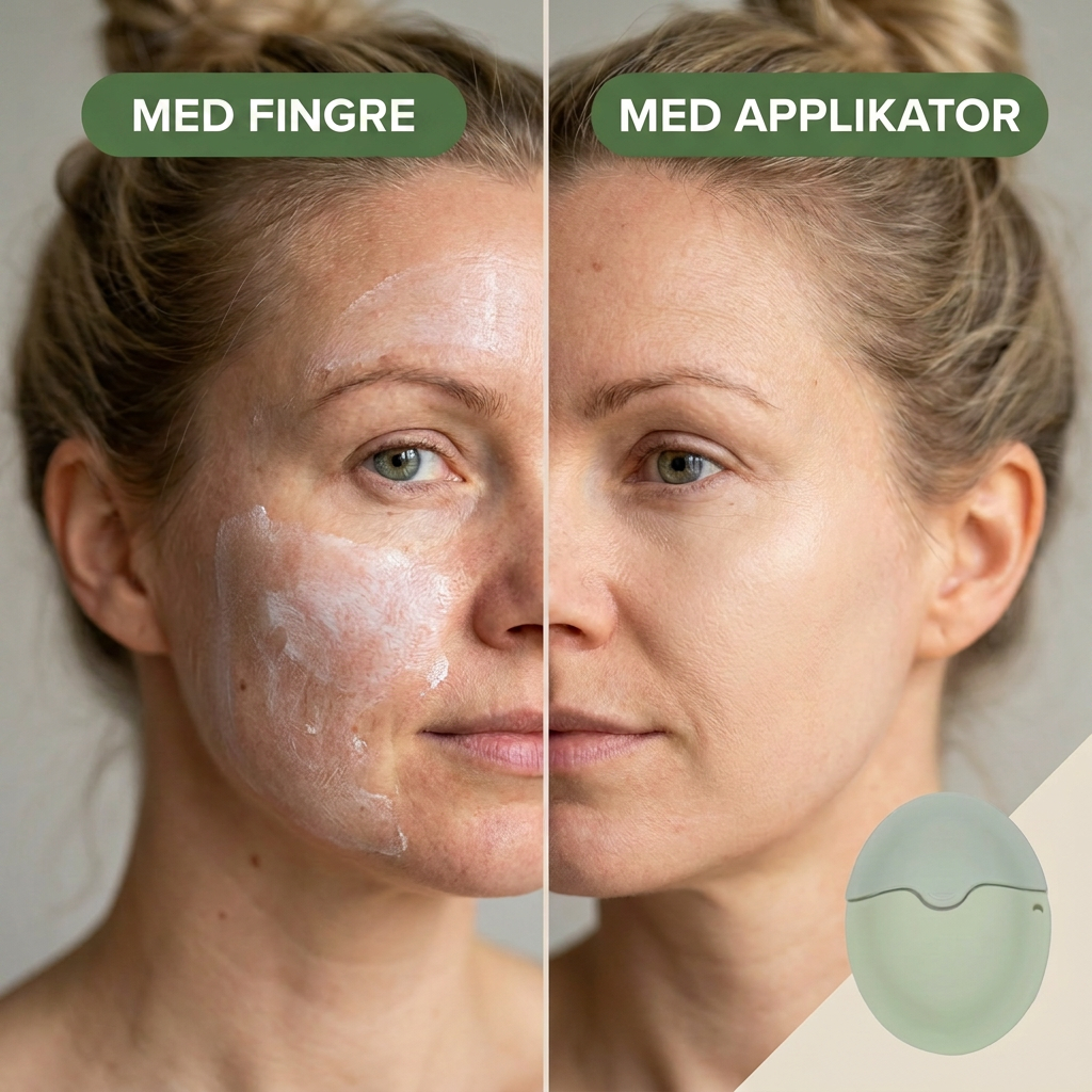 Med fingre vs med applikator
