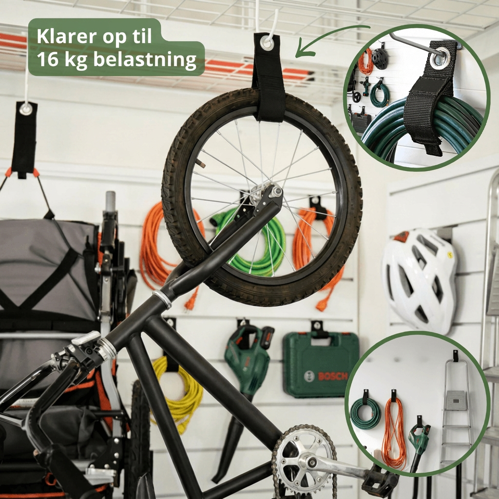 Klarer op til 16 kg belastning